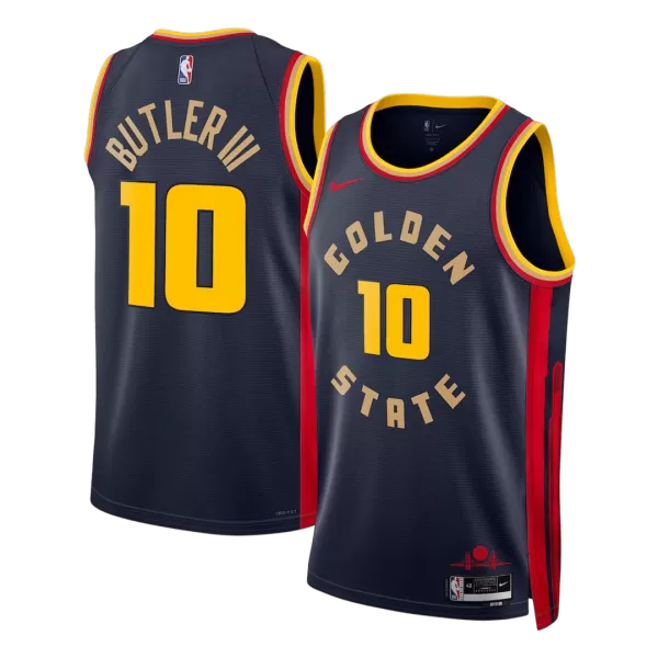 Men's Golden State Warriors Butler Navy Swingman Jersey - City Edition - minejerseys