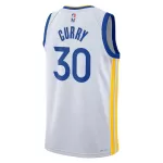 Men's Golden State Warriors Stephen Curry White Swingman Jersey - Association Edition - minejerseys