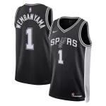 Men's San Antonio Spurs Victor Wembanyama Nike Black Swingman Jersey - Icon Edition - minejerseys