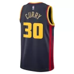 Men's Golden State Warriors Stephen Curry Navy Swingman Jersey - City Edition - minejerseys
