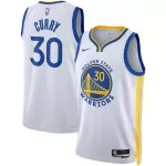 Men's Golden State Warriors Stephen Curry White Swingman Jersey - Association Edition - minejerseys