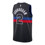 Men's Detroit Pistons Cade Cunningham Black Swingman Jersey - Statement Edition - minejerseys