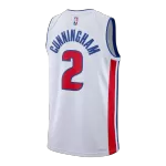 Men's Detroit Pistons Cade Cunningham White Swingman Jersey - Association Edition - minejerseys