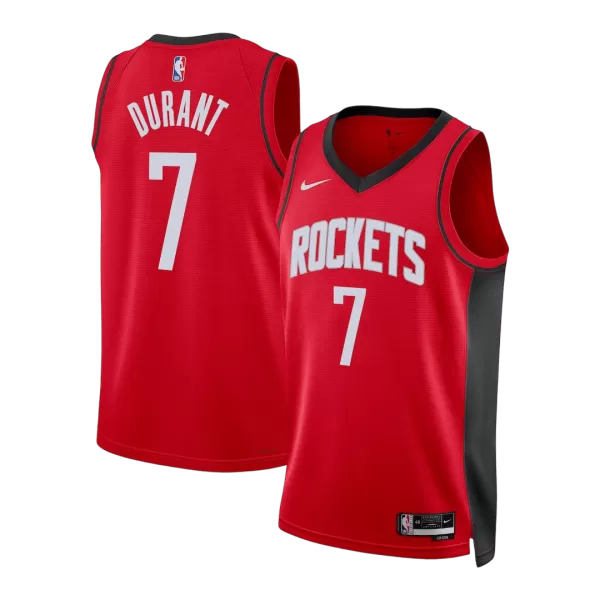 Men's Houston Rockets Durant Red Swingman Jersey - Icon Edition - minejerseys