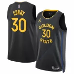 Men's Golden State Warriors Stephen Curry Black Swingman Jersey - Statement Edition - minejerseys