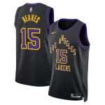 Men's Los Angeles Lakers Austin Reaves Black Swingman Jersey 2025/26 - City Edition - minejerseys