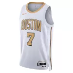 Men's Boston Celtics Jaylen Brown White Swingman Jersey 2025/26 - City Edition - minejerseys