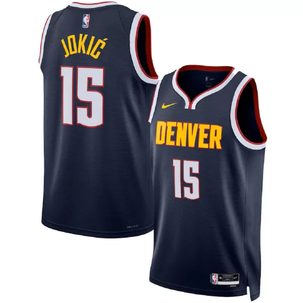 Men's Denver Nuggets Nikola Jokić Navy Swingman Jersey - Icon Edition - minejerseys