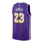 Men's Los Angeles Lakers James Purple Swingman Jersey - Statement Edition - minejerseys