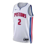 Men's Detroit Pistons Cade Cunningham White Swingman Jersey - Association Edition - minejerseys