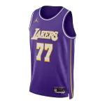 Men's Los Angeles Lakers Dončić Purple Swingman Jersey - Statement Edition - minejerseys