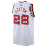 Men's Houston Rockets Alperen Şengün White Swingman Jersey 2025/26 - City Edition - minejerseys