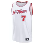 Men's Houston Rockets Kevin Durant White Swingman Jersey 2025/26 - City Edition - minejerseys