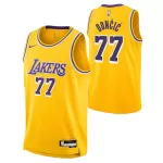 Men's Los Angeles Lakers Luka Dončić Nike Gold Swingman Jersey - Icon Edition - minejerseys