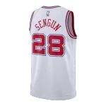Men's Houston Rockets Şengün White Swingman Jersey 2025/26 - City Edition - minejerseys