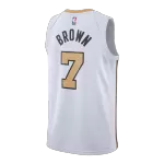 Men's Boston Celtics Brown White Swingman Jersey 2025/26 - City Edition - minejerseys