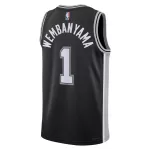 Men's San Antonio Spurs Victor Wembanyama Nike Black Swingman Jersey - Icon Edition - minejerseys