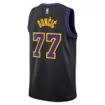 Men's Los Angeles Lakers Luka Dončić Black Swingman Jersey 2025/26 - City Edition - minejerseys
