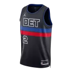 Men's Detroit Pistons Cade Cunningham Black Swingman Jersey - Statement Edition - minejerseys