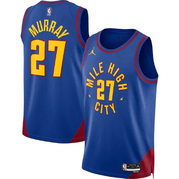 Men's Denver Nuggets Jamal Murray Blue Swingman Jersey - Statement Edition - minejerseys