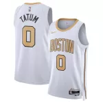 Men's Boston Celtics Jayson Tatum #0 White Swingman Jersey 2025/26 - City Edition - minejerseys