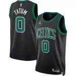 Men's Boston Celtics Jayson Tatum Black Swingman Jersey - Statement Edition - minejerseys
