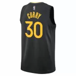 Men's Golden State Warriors Stephen Curry Black Swingman Jersey - Statement Edition - minejerseys