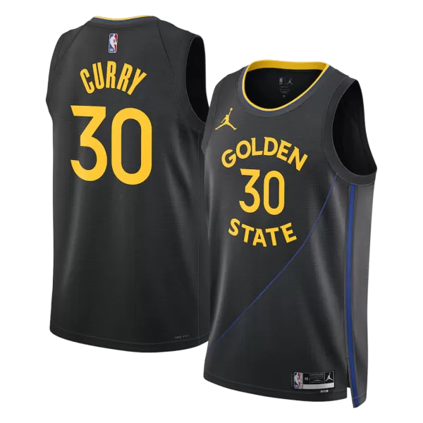 Men's Golden State Warriors Curry Black Swingman Jersey - Statement Edition - minejerseys