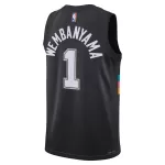 Men's San Antonio Spurs Victor Wembanyama Black Swingman Jersey 2025/26 - City Edition - minejerseys