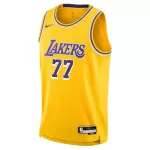 Men's Los Angeles Lakers Luka Dončić Nike Gold Swingman Jersey - Icon Edition - minejerseys