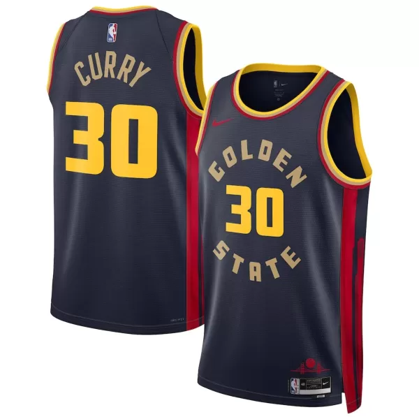 Men's Golden State Warriors Stephen Curry Navy Swingman Jersey - City Edition - minejerseys