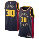 Men's Golden State Warriors Stephen Curry Navy Swingman Jersey - City Edition - minejerseys