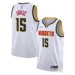 Men's Denver Nuggets Nikola Jokić White Swingman Jersey - Association Edition - minejerseys