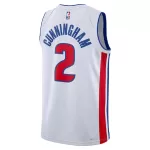 Men's Detroit Pistons Cade Cunningham White Swingman Jersey - Association Edition - minejerseys