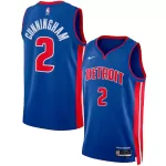 Men's Detroit Pistons Cade Cunningham Blue Swingman Jersey - Icon Edition - minejerseys