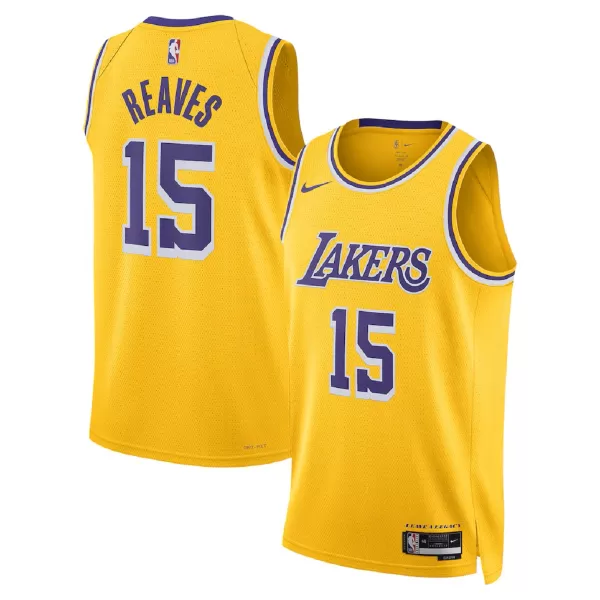 Men's Los Angeles Lakers Austin Reaves Gold Swingman Jersey - Icon Edition - minejerseys