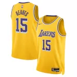 Men's Los Angeles Lakers Austin Reaves Gold Swingman Jersey - Icon Edition - minejerseys