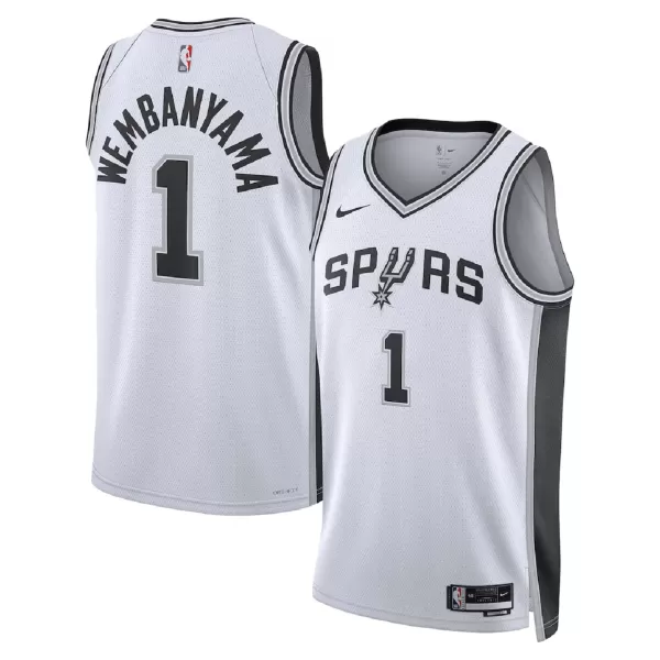 Men's San Antonio Spurs Victor Wembanyama White Swingman Jersey - Association Edition - minejerseys