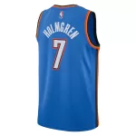 Men's Oklahoma City Thunder Holmgren #7 Blue Swingman Jersey - Icon Edition - minejerseys