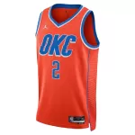 Men's Oklahoma City Thunder Gilgeous-Alexander #2 Red Swingman Jersey - Statement Edition - minejerseys