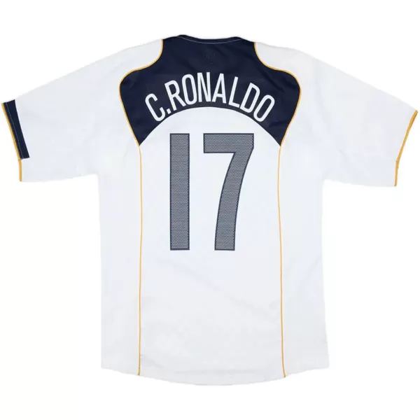 C.RONALDO #17 Retro Portugal Away Jersey Euro Cup 2004 - minejerseys