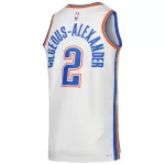 Men's Oklahoma City Thunder Gilgeous-Alexander #2 White Swingman Jersey - Association Edition - minejerseys