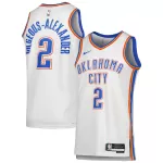 Men's Oklahoma City Thunder Gilgeous-Alexander #2 White Swingman Jersey - Association Edition - minejerseys