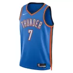 Men's Oklahoma City Thunder Holmgren #7 Blue Swingman Jersey - Icon Edition - minejerseys