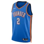 Men's Oklahoma City Thunder Gilgeous-Alexander #2 Blue Swingman Jersey - Icon Edition - minejerseys