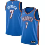 Men's Oklahoma City Thunder Holmgren #7 Blue Swingman Jersey - Icon Edition - minejerseys