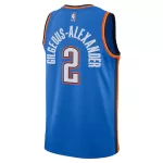 Men's Oklahoma City Thunder Gilgeous-Alexander #2 Blue Swingman Jersey - Icon Edition - minejerseys