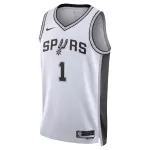 Men's San Antonio Spurs Victor Wembanyama #1 White Swingman Jersey - Association Edition - minejerseys