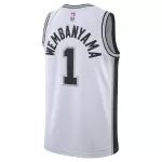 Men's San Antonio Spurs Victor Wembanyama #1 White Swingman Jersey - Association Edition - minejerseys
