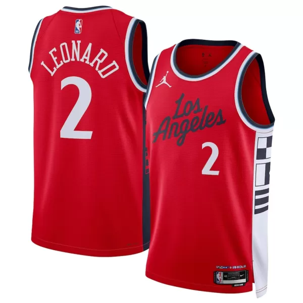 Men's LA Clippers Kawhi Leonard #2 Jordan Brand Red Swingman Jersey - Statement Edition - minejerseys